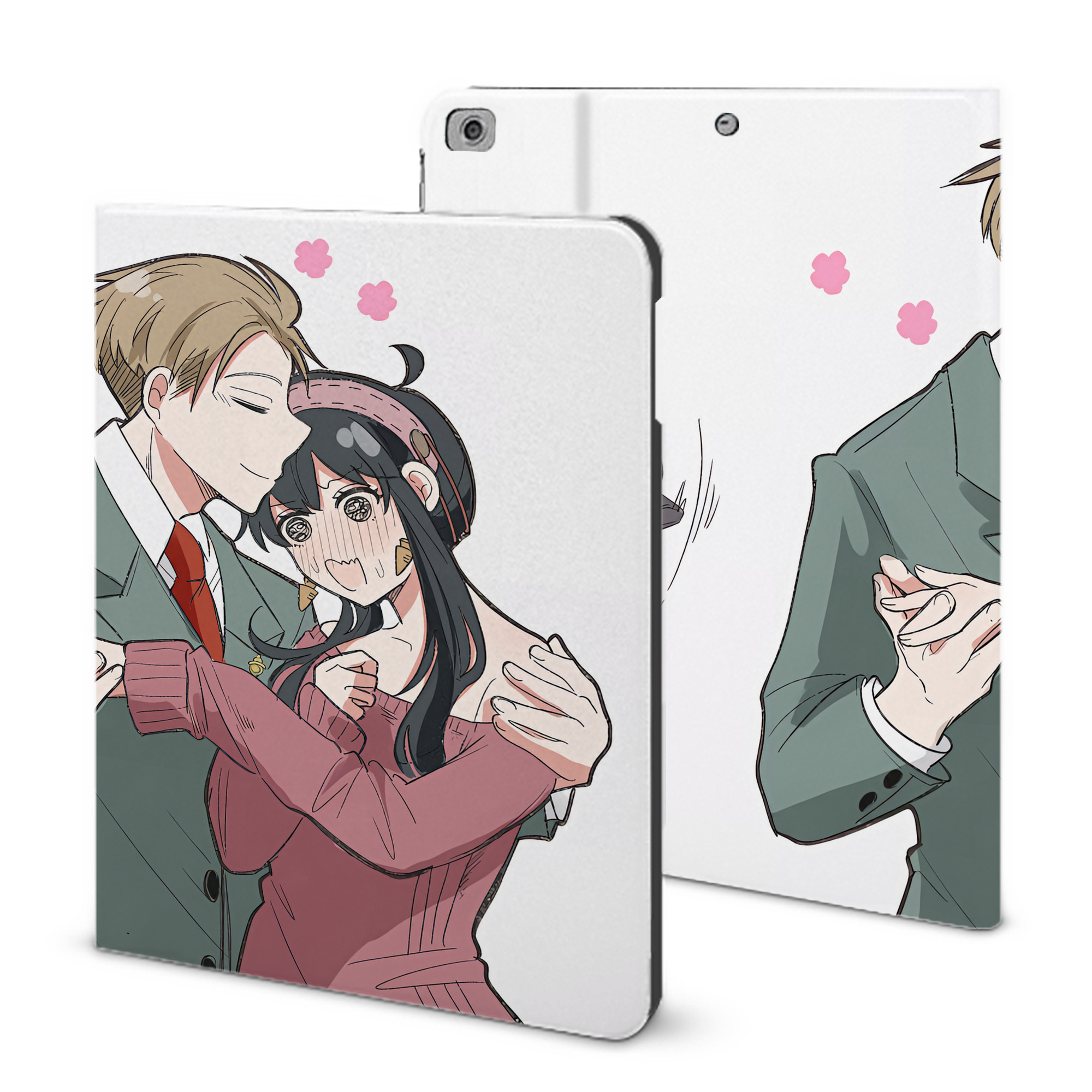 （画像用） SPY×FAMILY间谍家家酒 IPad ケース ブック型 PUレザー TPU 耐衝撃 軽量 薄型 ペン収納なし 全面保護 IPad 各モデル対応